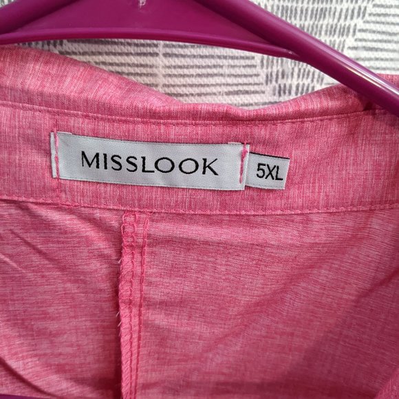MISSLOOK Tops Cottonblend V Neck Blouse Poshmark